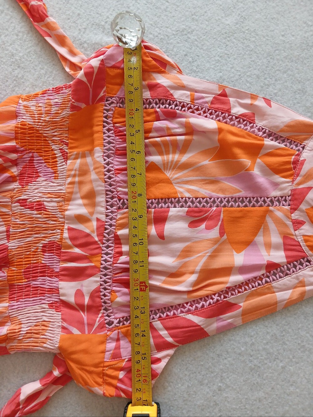 Abel The Label Rumi Maxi Dress in Orange and Pink Tropical Floral Anthropologie - Picture 12 of 15